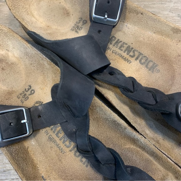 Birkenstock Gizeh Braided Thong Leather Sandals - Picture 9 of 11